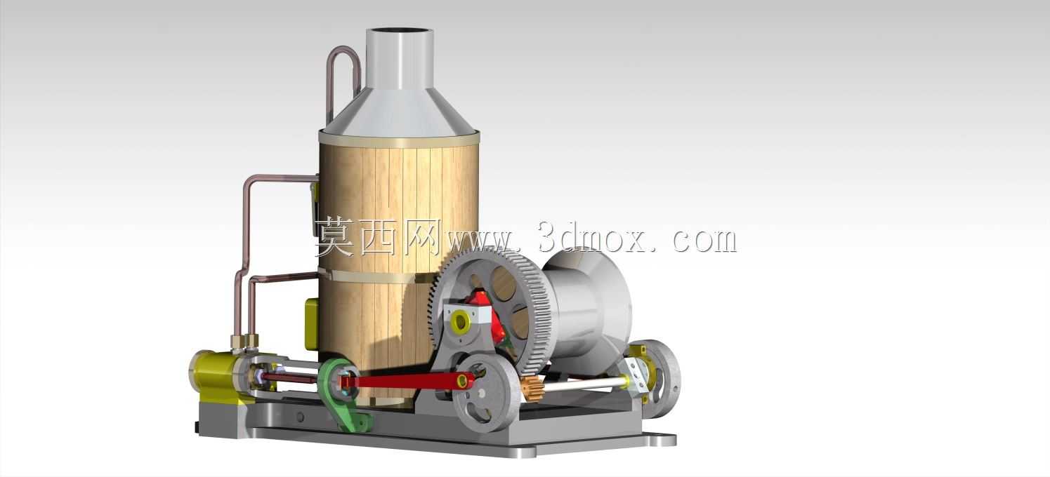 汽缸、蒸汽机、操作绞车、离合器