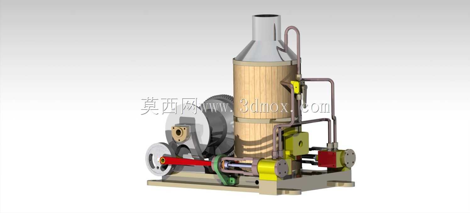 汽缸、蒸汽机、操作绞车、离合器