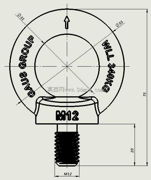 ������˨M12 DIN580