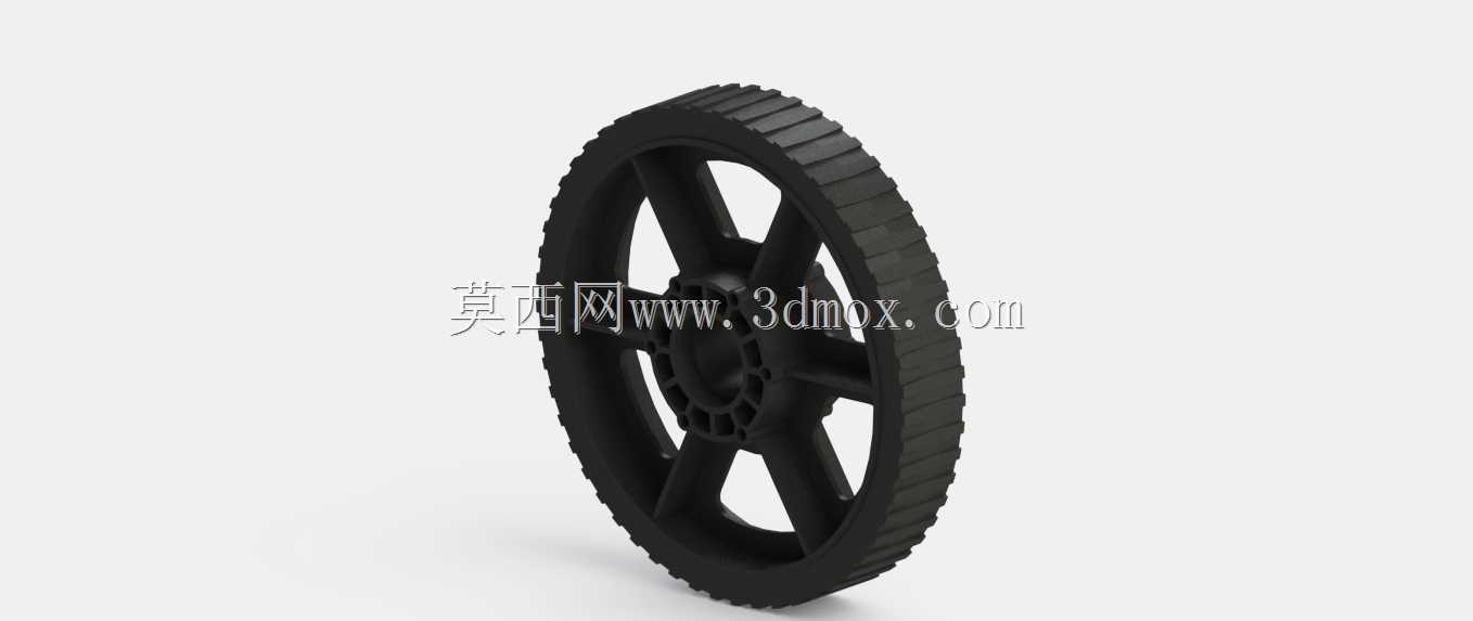 6英寸(152mm)HiGrip橡胶轮(黑色)