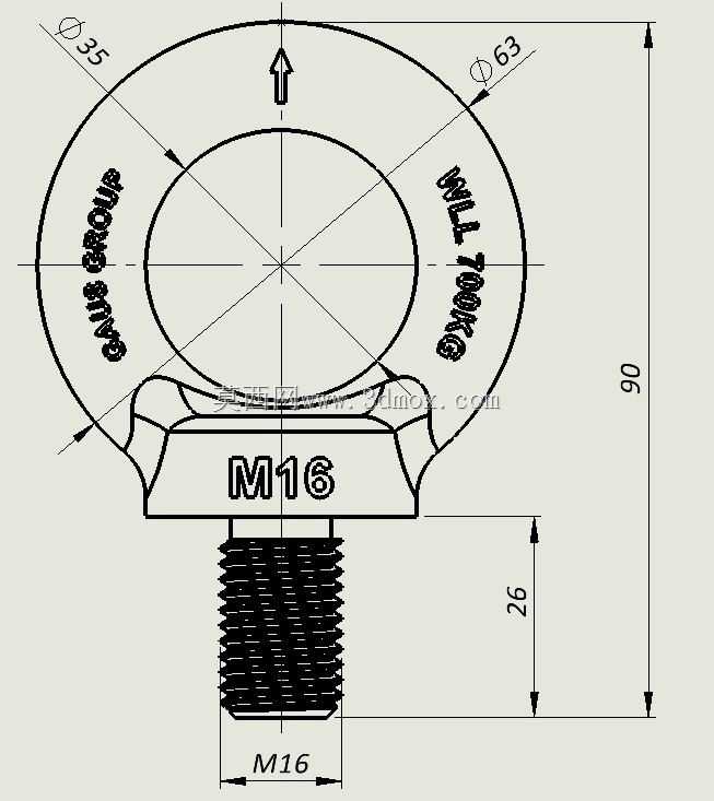 ������˨M16 DIN580