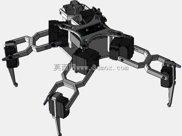 蜘蛛机器人(v2.0)MG995伺服四足动物STM32f103