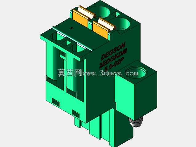 DEGSON 2EDG(M)系列5.0mm螺纹锁紧可插拔接线盒组