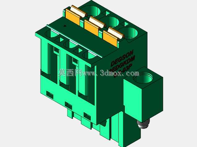 DEGSON 2EDG(M)系列5.0mm螺纹锁紧可插拔接线盒组