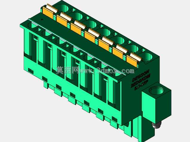 DEGSON 2EDG(M)系列5.0mm螺纹锁紧可插拔接线盒组