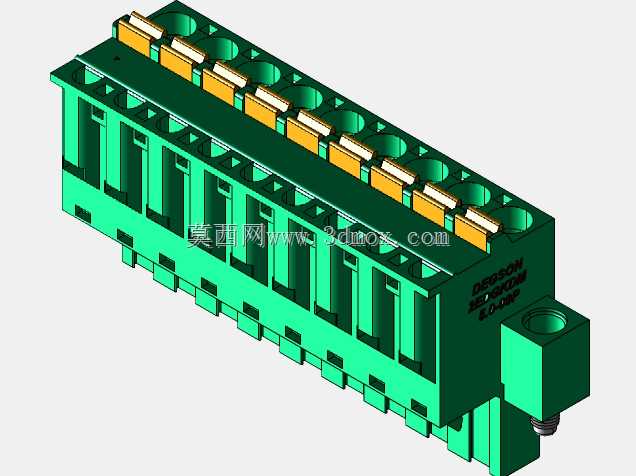DEGSON 2EDG(M)系列5.0mm螺纹锁紧可插拔接线盒组