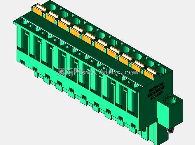 DEGSON 2EDG(M)系列5.0mm螺纹锁紧可插拔接线盒组