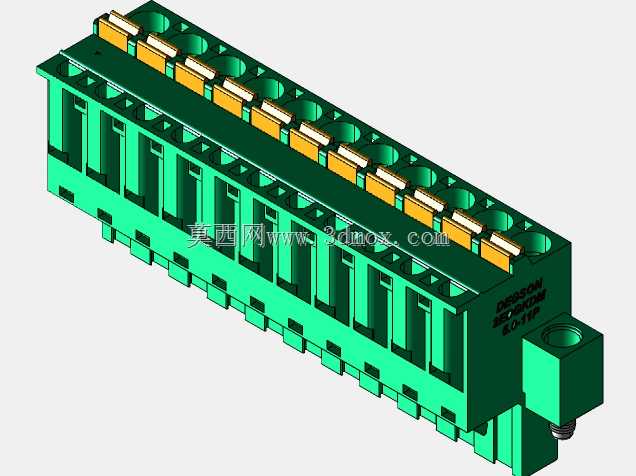 DEGSON 2EDG(M)系列5.0mm螺纹锁紧可插拔接线盒组