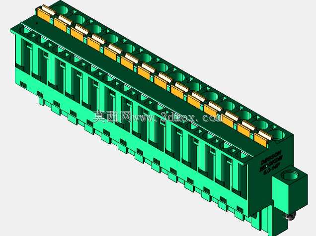 DEGSON 2EDG(M)系列5.0mm螺纹锁紧可插拔接线盒组