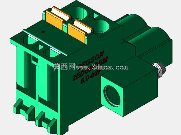 DEGSON 2EDG(M)系列5.0mm螺纹锁紧可插拔接线盒组