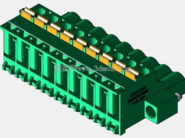 DEGSON 2EDG(M)系列5.0mm螺纹锁紧可插拔接线盒组