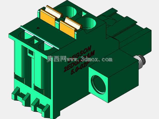 DEGSON 2EDG(M)系列5.0mm螺纹锁紧可插拔接线盒组