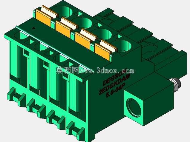 DEGSON 2EDG(M)系列5.0mm螺纹锁紧可插拔接线盒组