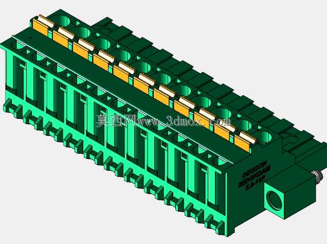 DEGSON 2EDG(M)系列5.0mm螺纹锁紧可插拔接线盒组