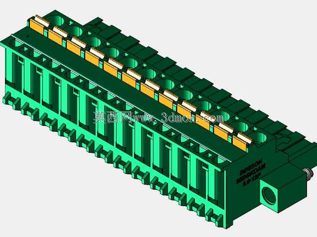 DEGSON 2EDG(M)系列5.0mm螺纹锁紧可插拔接线盒组