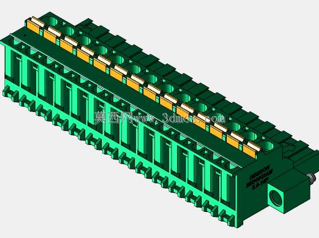 DEGSON 2EDG(M)系列5.0mm螺纹锁紧可插拔接线盒组