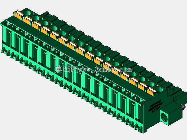 DEGSON 2EDG(M)系列5.0mm螺纹锁紧可插拔接线盒组