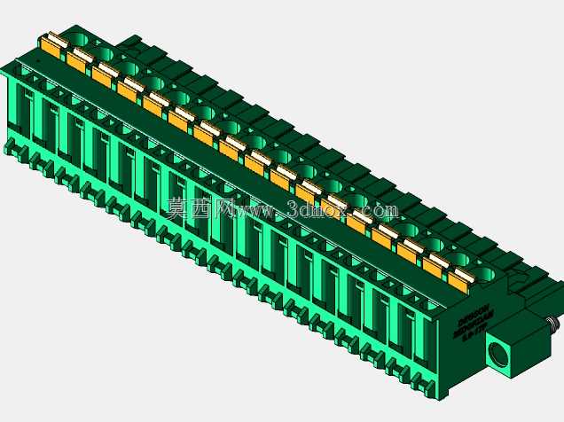DEGSON 2EDG(M)系列5.0mm螺纹锁紧可插拔接线盒组