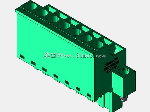 DEGSON 2EDG(M)系列5.0mm螺纹锁紧可插拔接线盒组