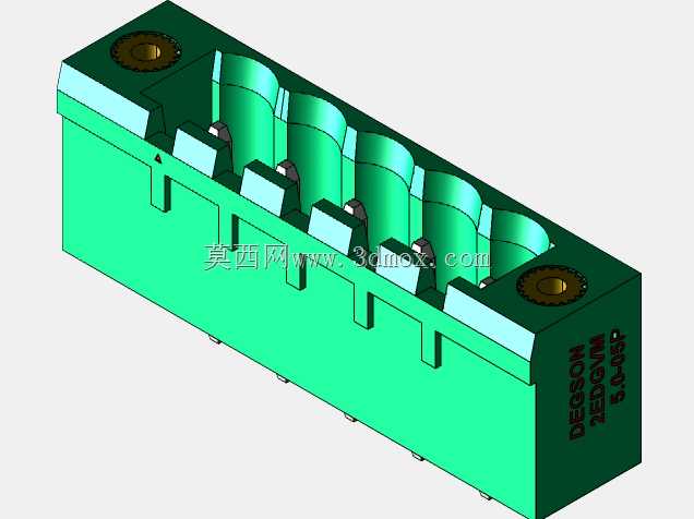 DEGSON 2EDG(M)系列5.0mm螺纹锁紧可插拔接线盒组