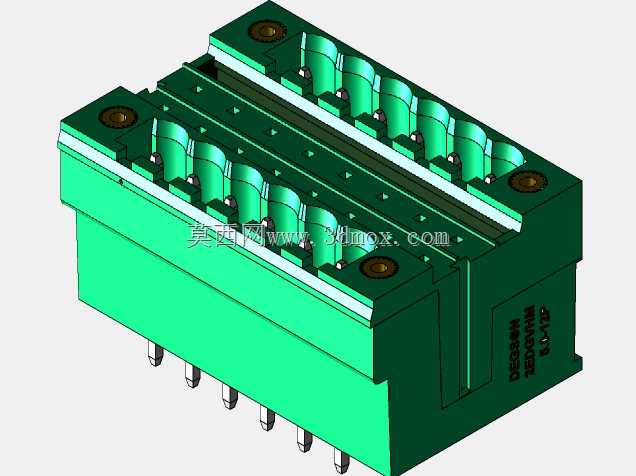 DEGSON 2EDG(M)系列5.0mm螺纹锁紧可插拔接线盒组
