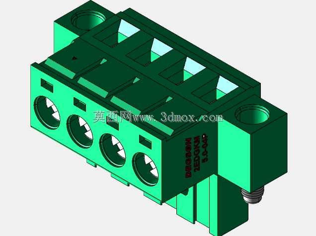DEGSON 2EDG(M)系列5.0mm螺纹锁紧可插拔接线盒组