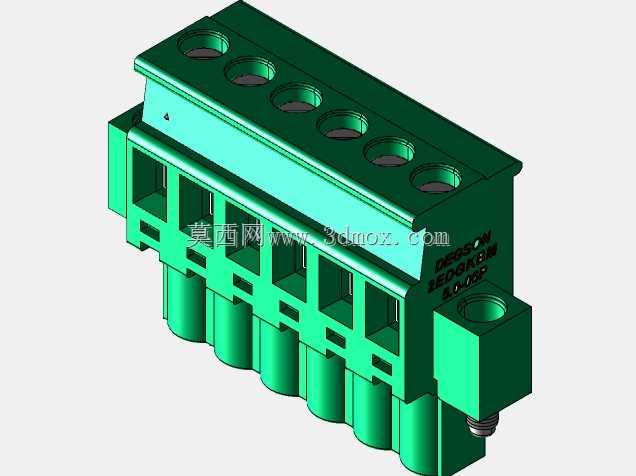 DEGSON 2EDG(M)系列5.0mm螺纹锁紧可插拔接线盒组