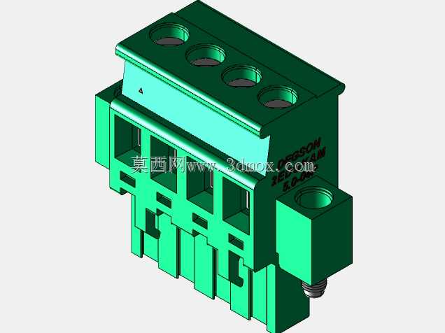 DEGSON 2EDG(M)系列5.0mm螺纹锁紧可插拔接线盒组