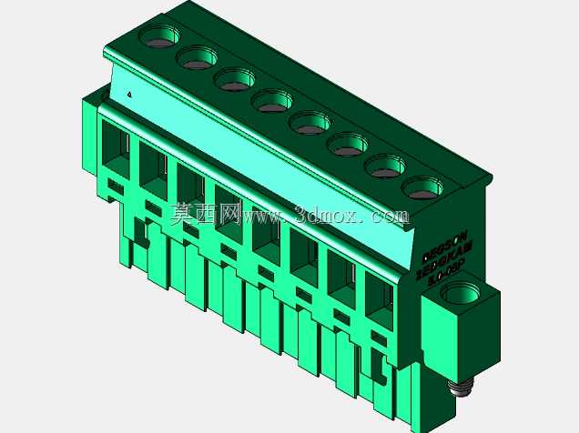 DEGSON 2EDG(M)系列5.0mm螺纹锁紧可插拔接线盒组
