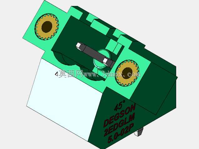 DEGSON 2EDG(M)系列5.0mm螺纹锁紧可插拔接线盒组