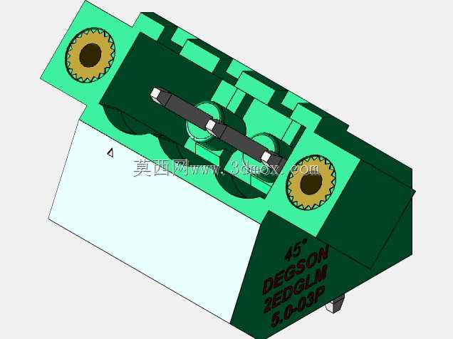 DEGSON 2EDG(M)系列5.0mm螺纹锁紧可插拔接线盒组