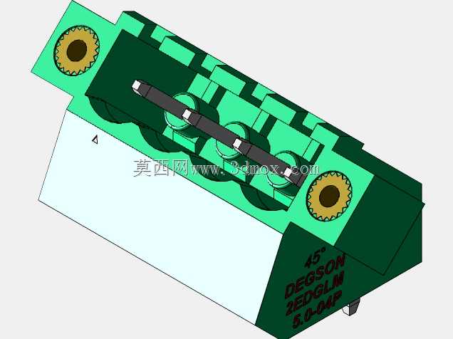 DEGSON 2EDG(M)系列5.0mm螺纹锁紧可插拔接线盒组