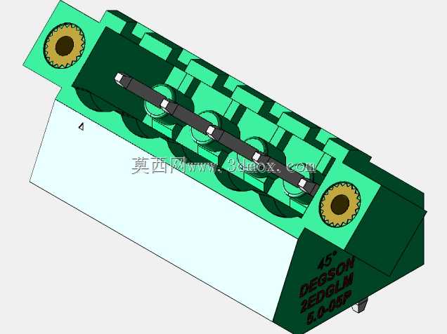 DEGSON 2EDG(M)系列5.0mm螺纹锁紧可插拔接线盒组