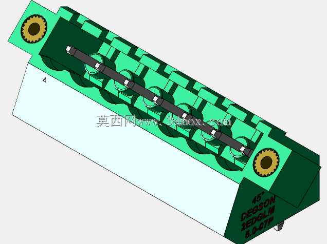 DEGSON 2EDG(M)系列5.0mm螺纹锁紧可插拔接线盒组
