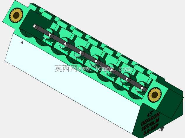 DEGSON 2EDG(M)系列5.0mm螺纹锁紧可插拔接线盒组