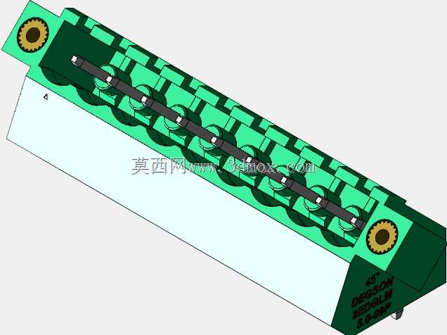 DEGSON 2EDG(M)系列5.0mm螺纹锁紧可插拔接线盒组