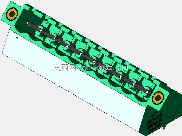 DEGSON 2EDG(M)系列5.0mm螺纹锁紧可插拔接线盒组