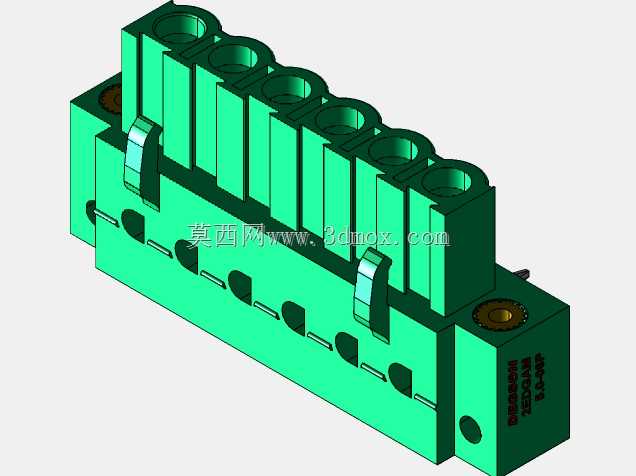 DEGSON 2EDG(M)系列5.0mm螺纹锁紧可插拔接线盒组
