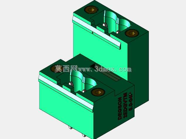 DEGSON 2EDG(M)系列5.0mm螺纹锁紧可插拔接线盒组