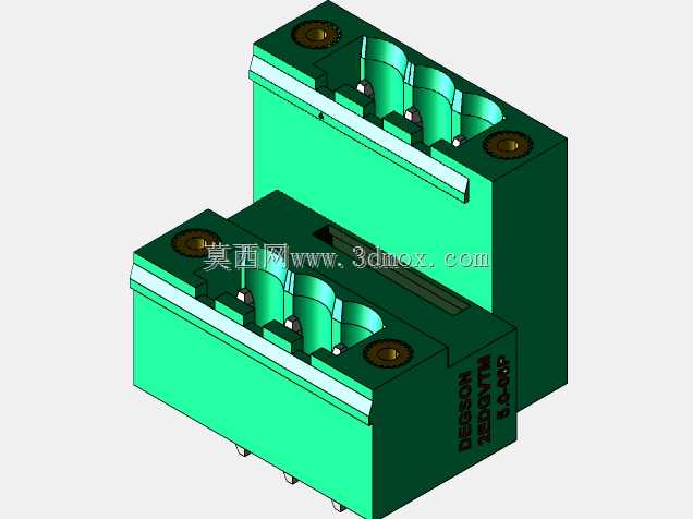 DEGSON 2EDG(M)系列5.0mm螺纹锁紧可插拔接线盒组
