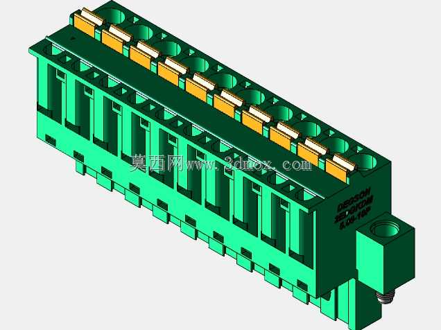 DEGSON 2EDG(M)系列5.08mm螺纹锁紧可插拔接线盒组