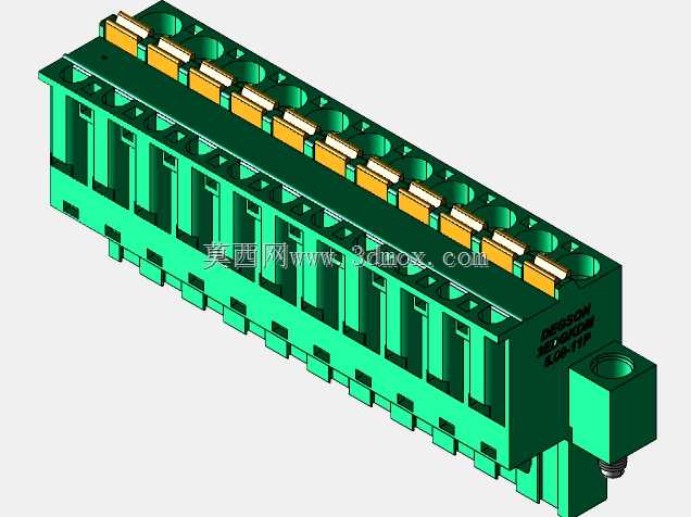 DEGSON 2EDG(M)系列5.08mm螺纹锁紧可插拔接线盒组