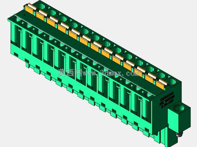 DEGSON 2EDG(M)系列5.08mm螺纹锁紧可插拔接线盒组
