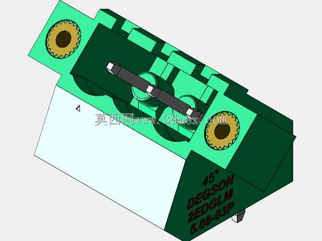 DEGSON 2EDG(M)系列5.08mm螺纹锁紧可插拔接线盒组