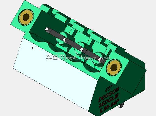 DEGSON 2EDG(M)系列5.08mm螺纹锁紧可插拔接线盒组
