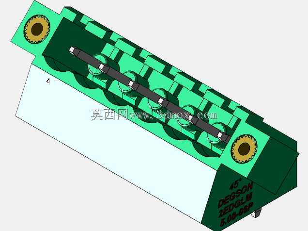 DEGSON 2EDG(M)系列5.08mm螺纹锁紧可插拔接线盒组