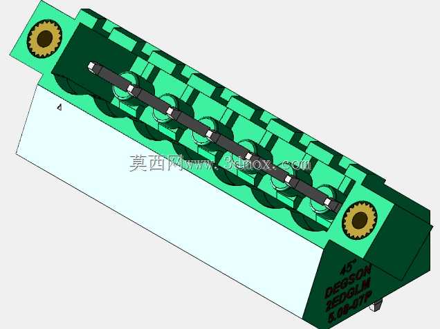 DEGSON 2EDG(M)系列5.08mm螺纹锁紧可插拔接线盒组