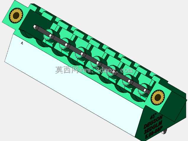 DEGSON 2EDG(M)系列5.08mm螺纹锁紧可插拔接线盒组