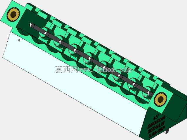 DEGSON 2EDG(M)系列5.08mm螺纹锁紧可插拔接线盒组