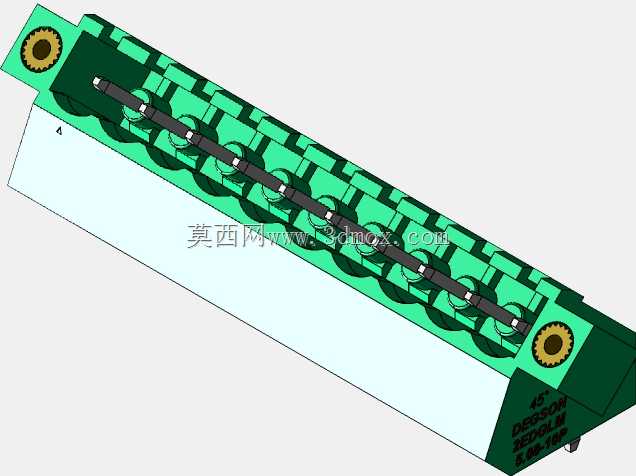 DEGSON 2EDG(M)系列5.08mm螺纹锁紧可插拔接线盒组
